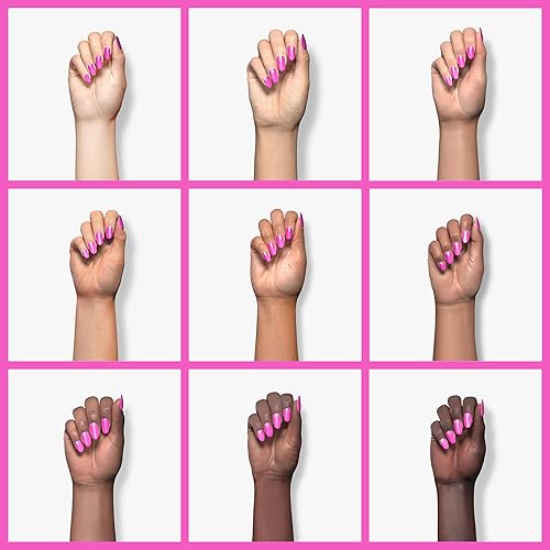 Miniatura 4 de MEMEDA Esmalte de uñas en gel, 0.5 onzas líquidas, color rosa neón y rosa intenso, diseño de arte de uñas para niñas, salón de belleza, regalo de