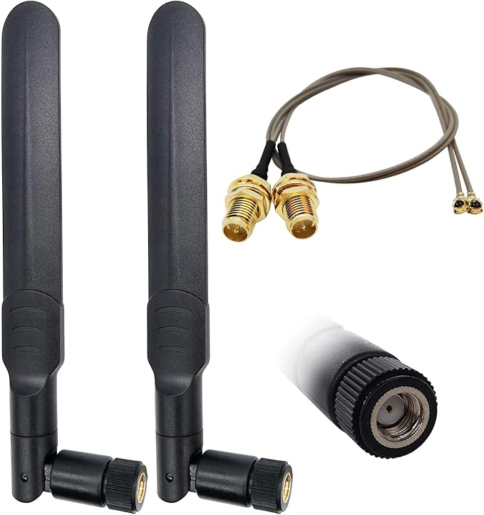 Bingfu Antena Macho De Doble Banda Wifi 2.4ghz 5ghz 5.8ghz | Meses Sin