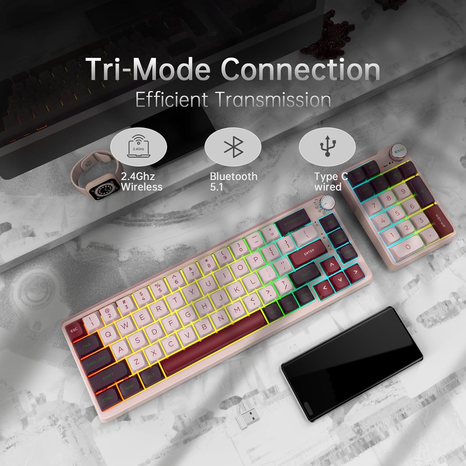 KZZI K68 Pro Tri-Mode Connection