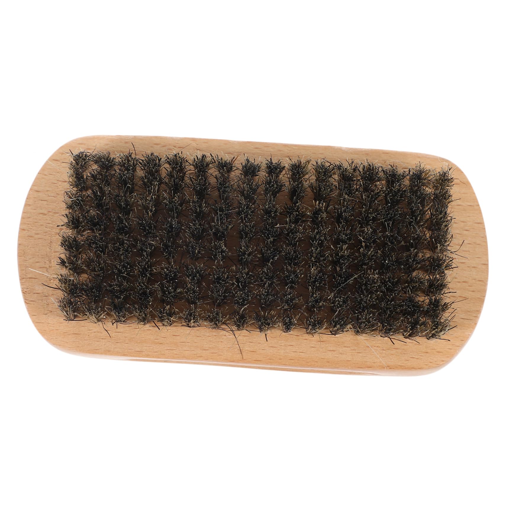 FOMIYES Wooden Handle Men Beard Brush Bristle Grooming Tool for Mustache Care Portable Beard Oil Brush Set