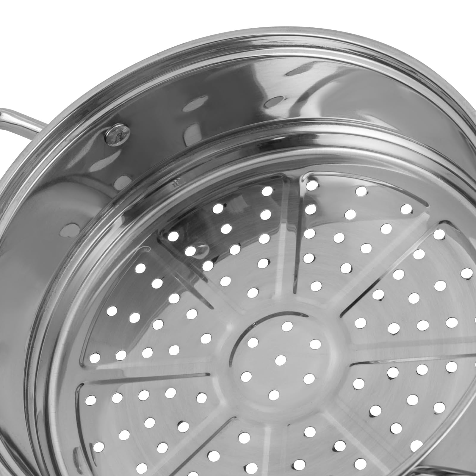 Pentola a vapore, a 2 livelli, pentola in acciaio inox, fornello a gas e a induzione, universale, con inserto per vapore, multifunzione, può essere cotto a vapore, cotto, fritto
