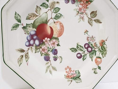 Miniatura 5 de Johnson Brothers Platos llanos octágonos de fruta fresca de 10.5"