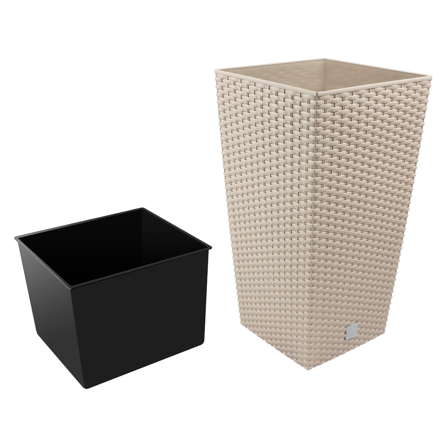 Marmite Rato 91,5 litres avec insert 40 x 40 x 75 cm en couleur mocca