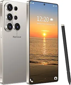 Huness 26 Ultra Unlocked Cell Phone with Built-in Pen, 16+1TB, Android 15, 7000mAh Battery, 6.99" HD Screen, 5G, Face ID, Fingerprint, Dual SIM, GPS