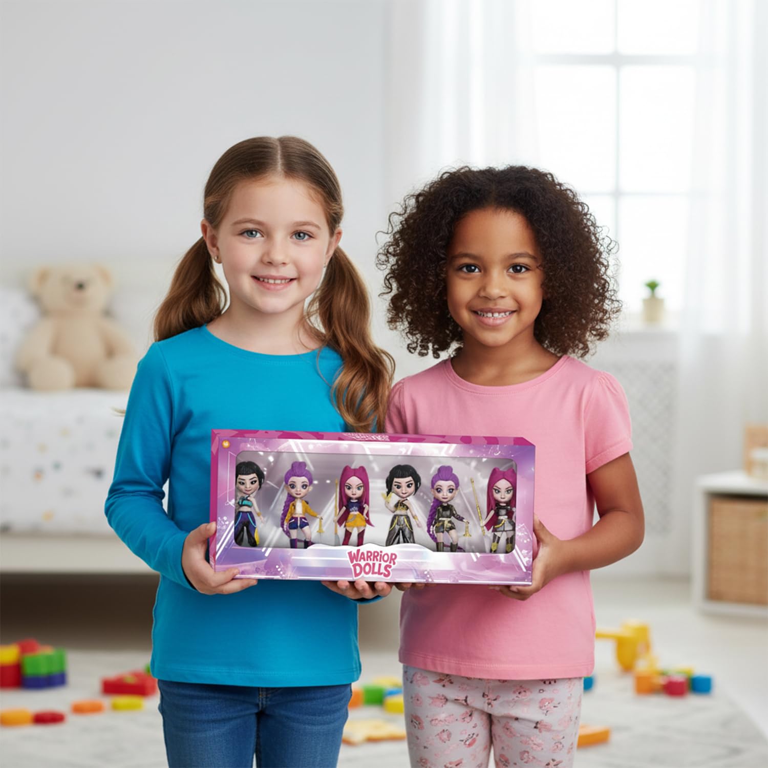 Kriegerpuppen – 6er-Set Rumi - Mira - Zoey – Dämonen-Jäger | Actionfiguren inspiriert von koreanischen Popstars Fans und Sammler