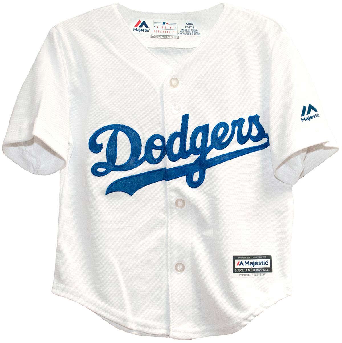 Majestic Los Angeles Dodgers MLB Infant Cool Base Home Replica Jersey - White