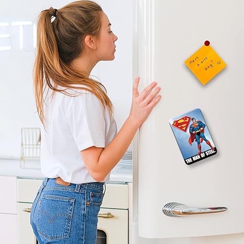 Miniatura 4 de Desperate Enterprises Superman Man of Steel - Imán para refrigerador, divertidos imanes para oficina, hogar y escuela, fabricado en los Estados