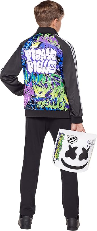 Spirit Halloween Kids Marshmello Graffiti Jacket, Boys, Size CHILD EXTRA LARGE, Multicolor