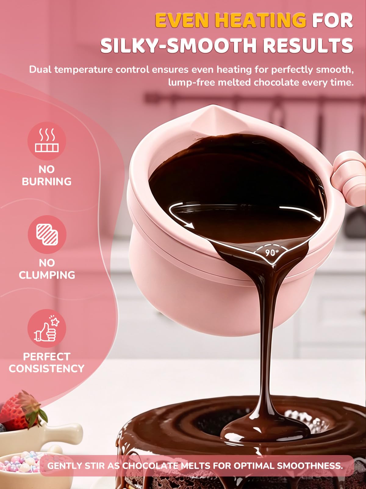 Chocolate Melting Pot - Make Fondue & Candy! -3 Chocolate Melting Pot - Make Fondue & Candy! -3