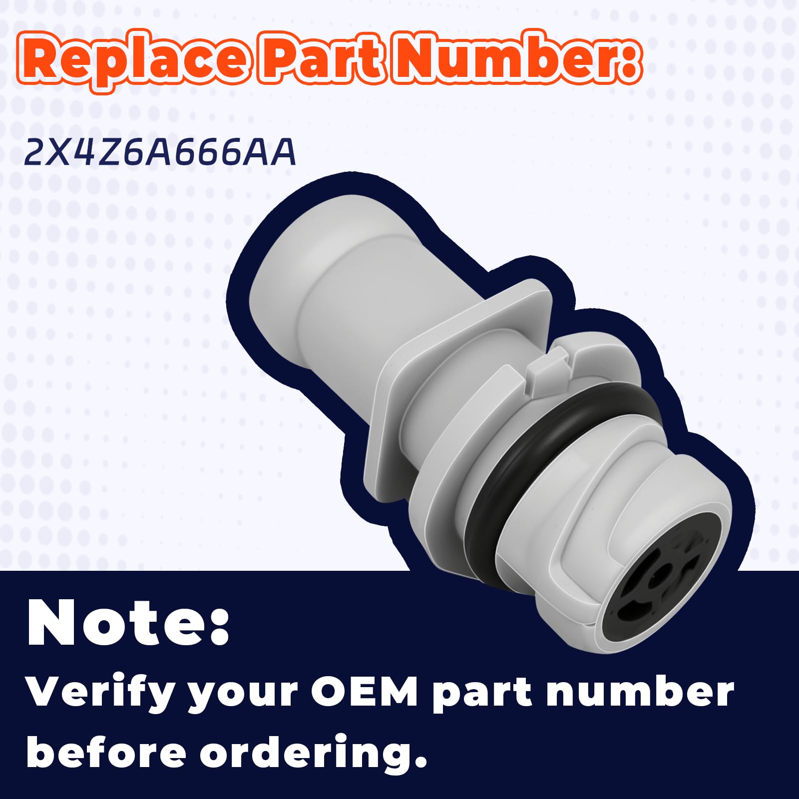 Genuine OEM 2X4Z6A666AA PCV Valve Fit For 2007-2018 Ford Edge