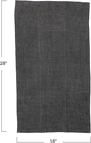 Miniatura 5 de Creative Co-Op Lino lavado a la piedra decorativo comedor y cocina, paño de té de carbón, gris
