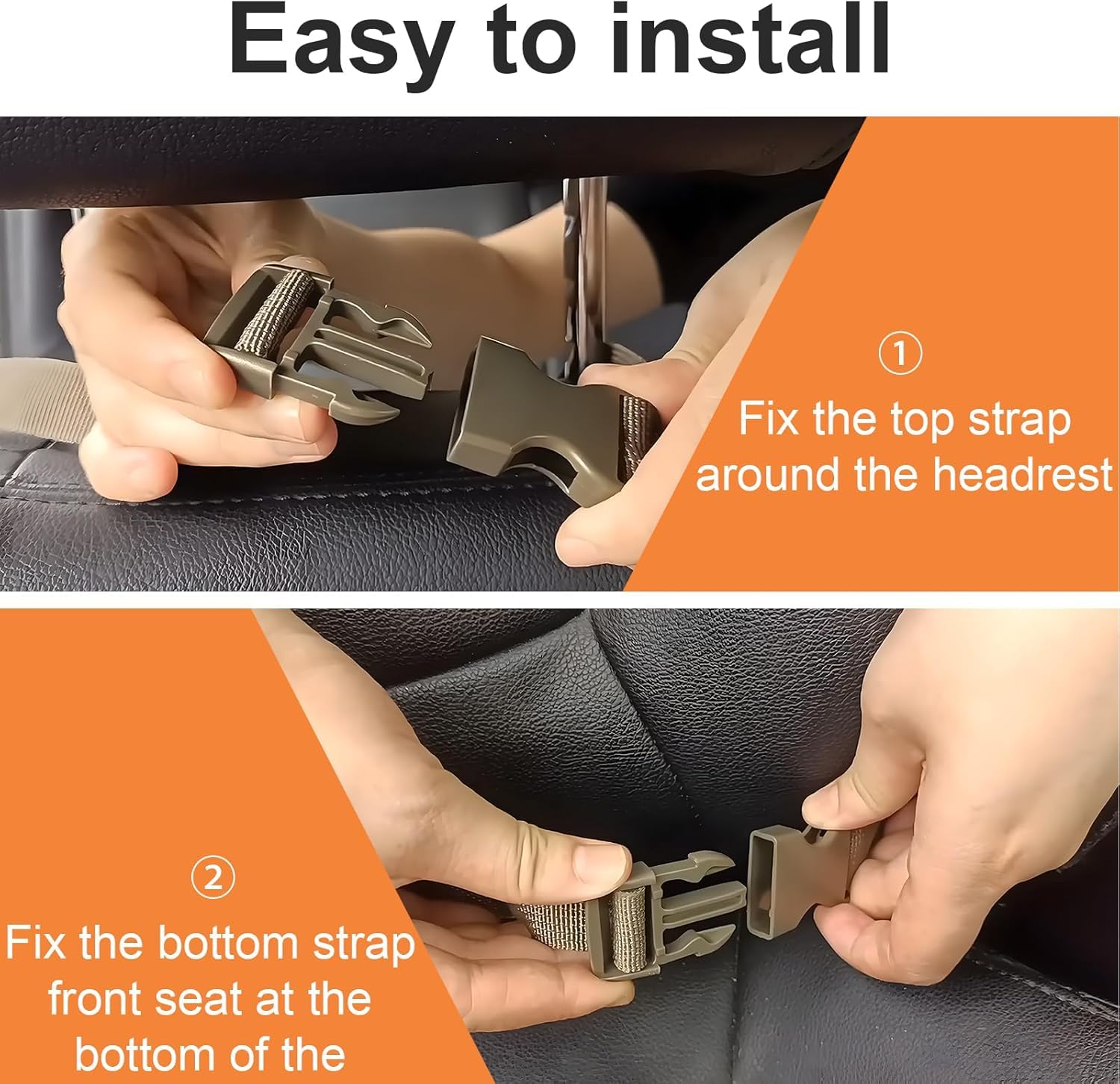 aiGear Auto Rücksitz Waffenständer Organizer mit MOLLE-Panel 2 Pack