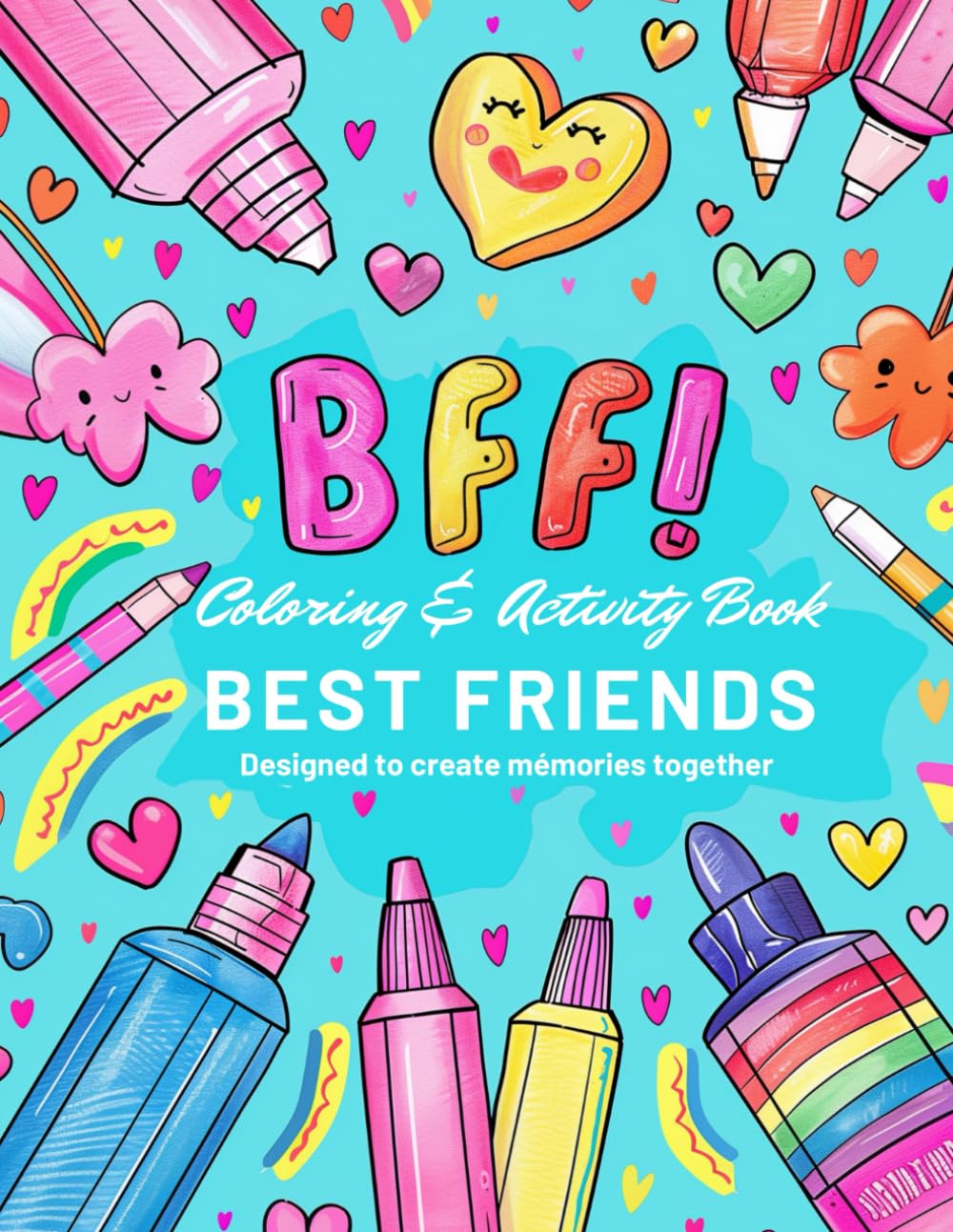 BEST FRIENDS - Coloring & Activity Book: Designed to create mémories together
