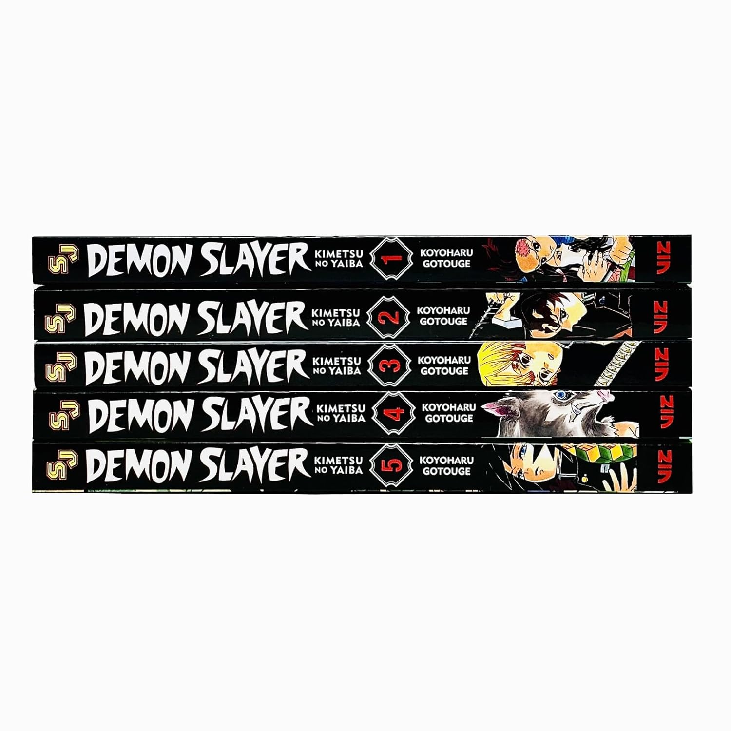 Demon Slayer: Kimetsu no Yaiba Vol-1-5 Books Collection set      Paperback – January 1, 2019