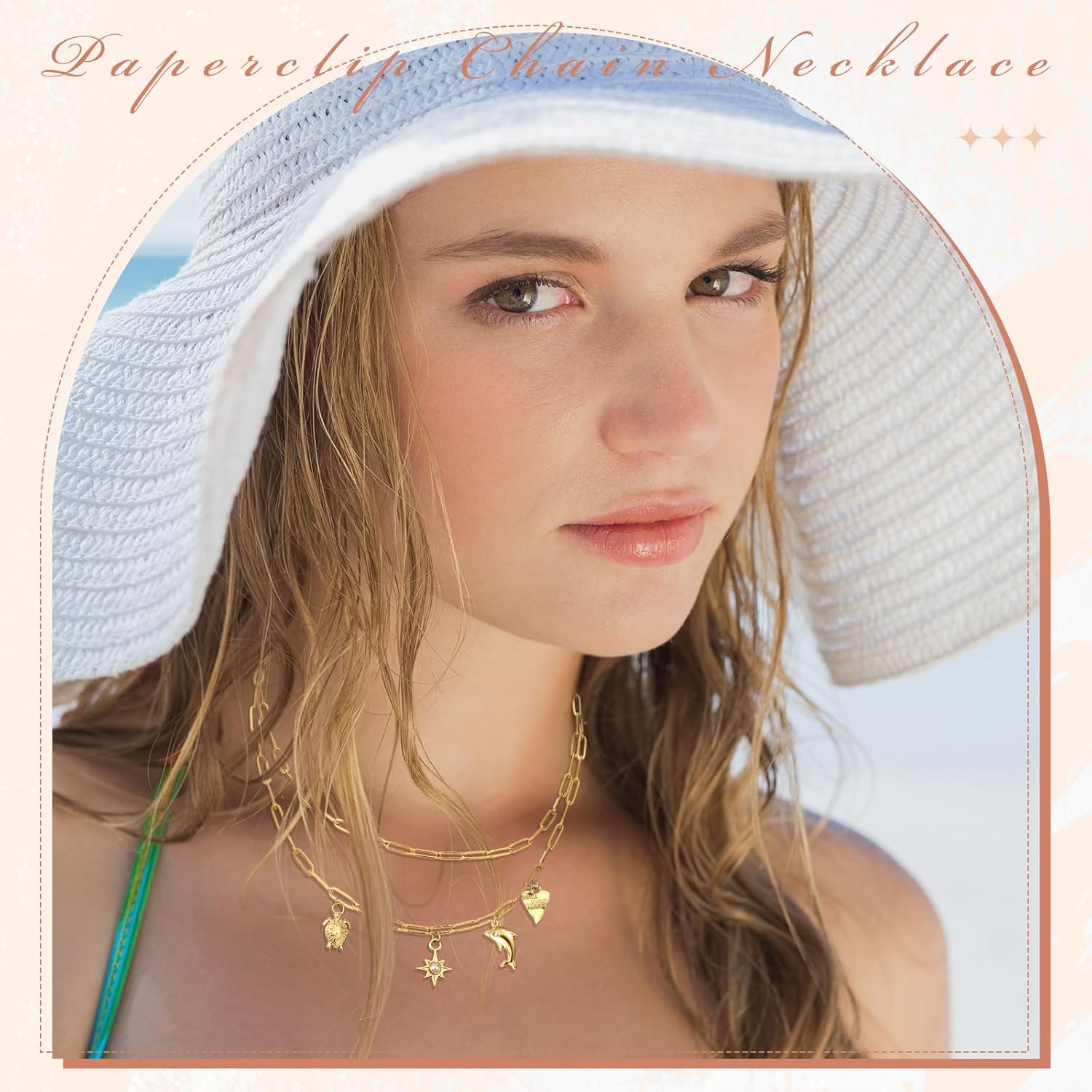 Misdary 12 Pcs Paperclip Chain Necklace Paperclip Charm Necklace for Women, 16 Inch and 18 Inch 3 x 9 mm Chains for Jewelry Making with Adjustable Link Chains - Image 4