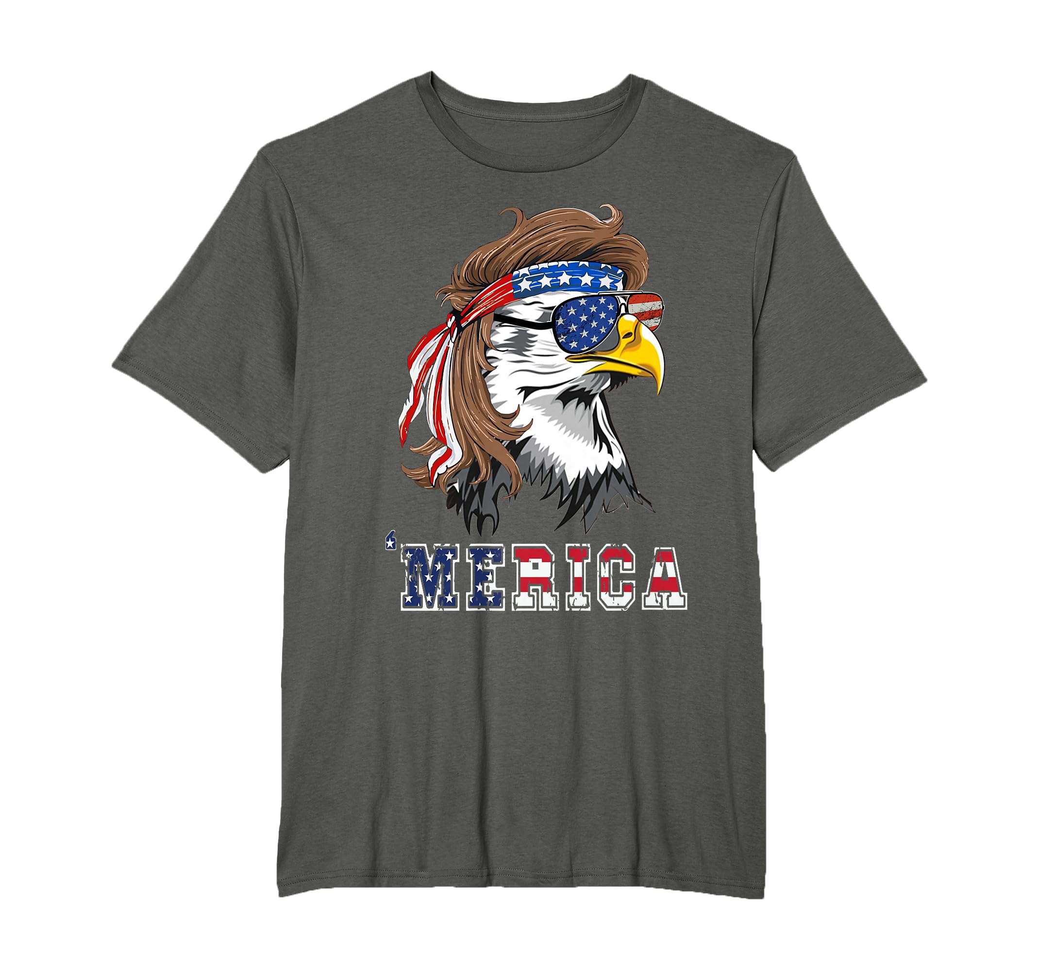 Eagle Mullet 4th Of July American USA US Flag Merica Eagle T-Shirt