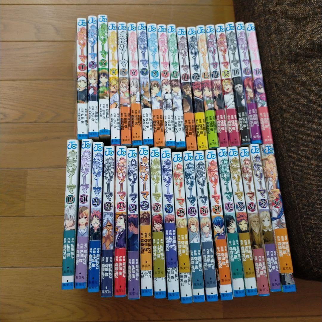 Amazon.co.jp: 食戟のソーマ 1巻36巻セット 全巻セット 初版本 帯付き 