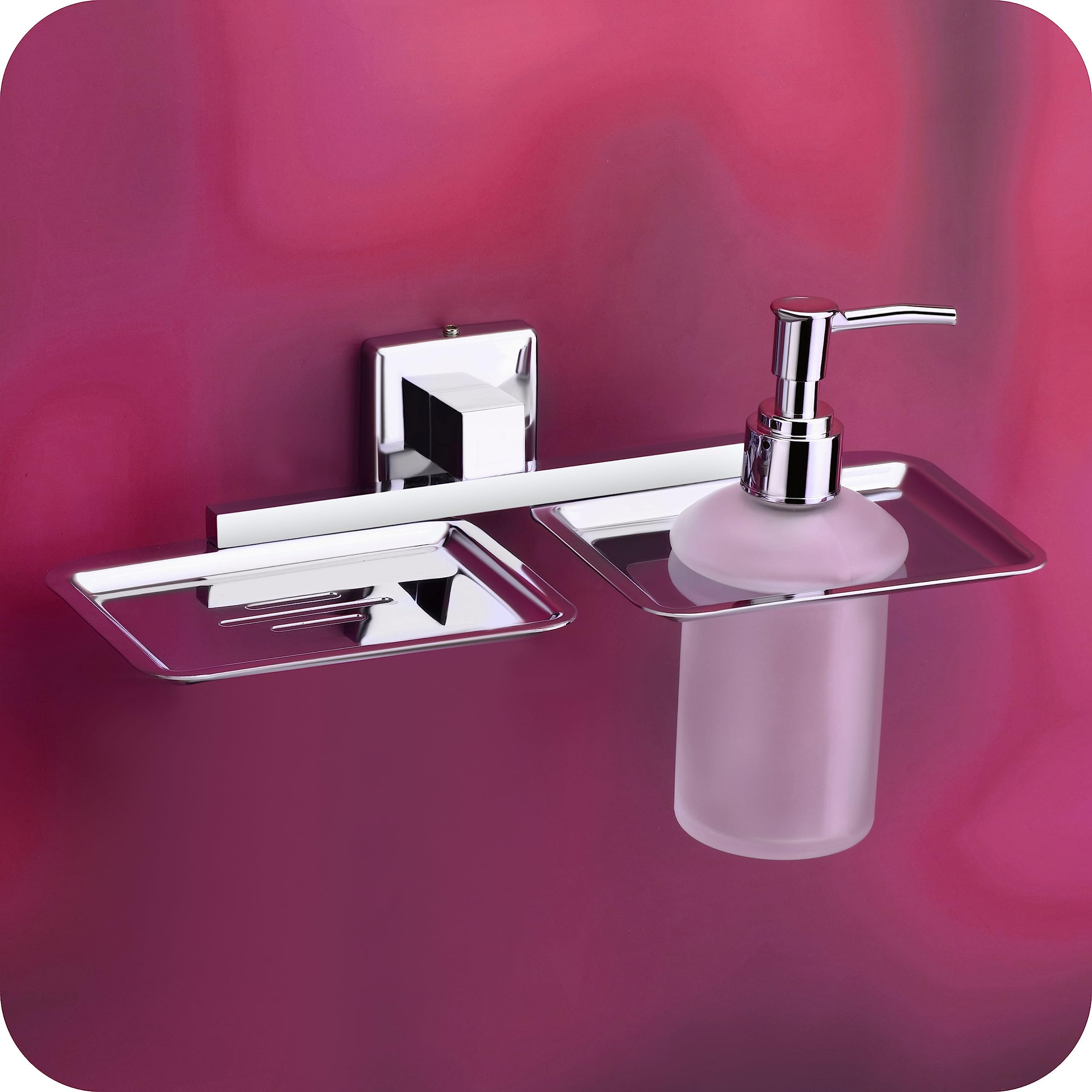 See full amazon price history chart for EASYHOME FURNISH Liquid soap Dispenser with soap case Holder for washbasin Liquid Dispenser and saop Dish for Bathroom soap Holders dispensers MR(304 Stainless Steel,Chrome Finish,Frosted Glass) EASYHOME FURNISH Liquid soap Dispenser with soap case Holder for washbasin Liquid Dispenser and saop Dish for Bathroom soap Holders dispensers MR(304 Stainless Steel,Chrome Finish,Frosted Glass) (B09PV94B7D) Amazon Price History, Amazon Price Tracker