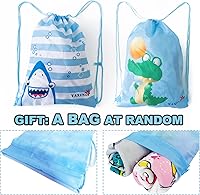 Vista 4 de NovForth Toalla de baño de dinosaurio para niños pequeños, toalla con capucha para piscina para niños, toalla de playa con capucha