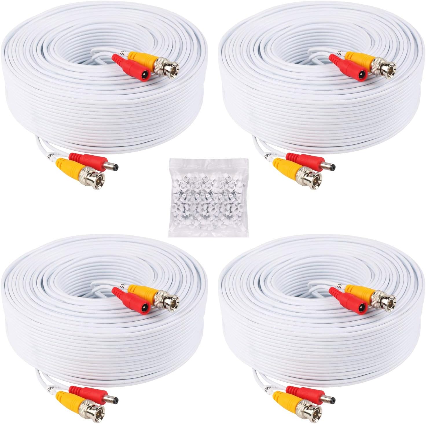 Amazon.com : Security-01 2-Packs 1 meter (3.3 Foot) BNC to RCA Video ...