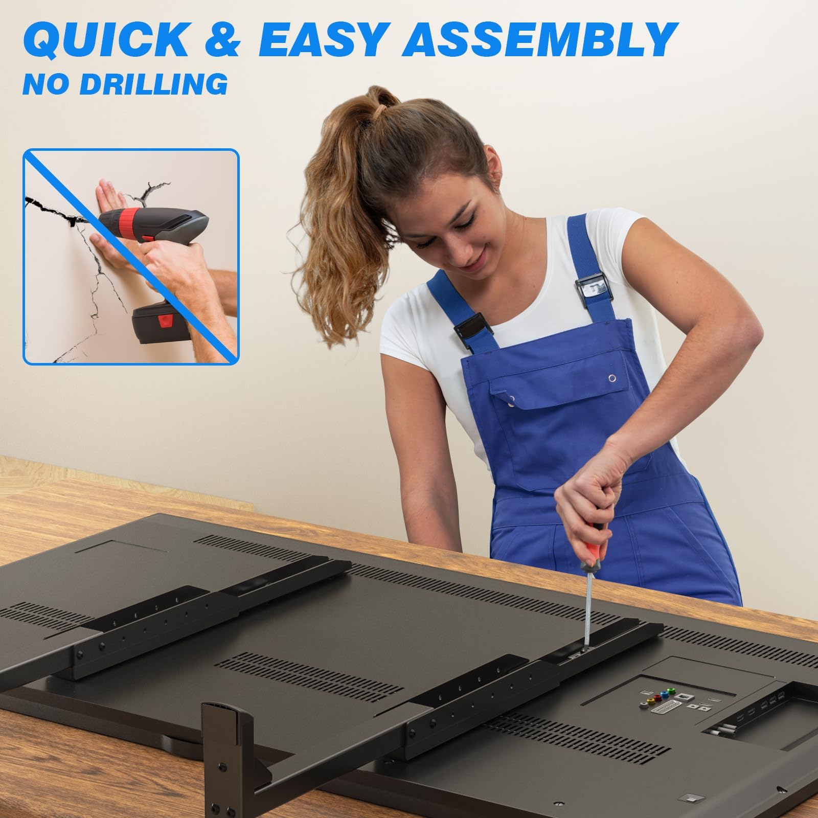 Rfiver TV Stand - Adjustable Height for 37-90 Inch TVs -9 Rfiver TV Stand - Adjustable Height for 37-90 Inch TVs -9