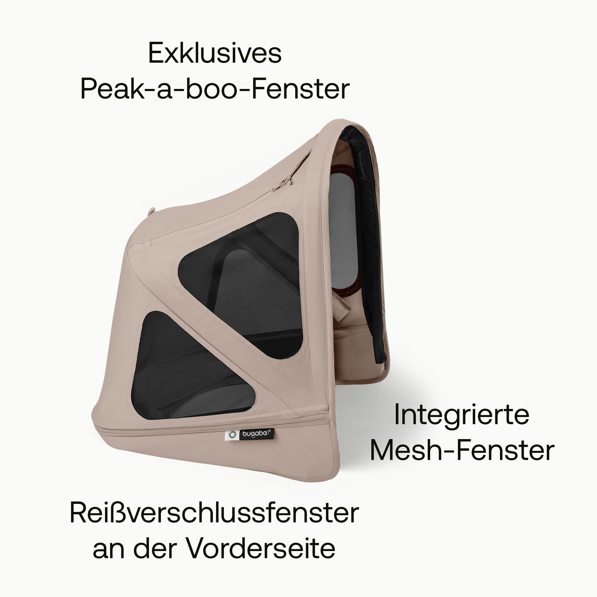 Bugaboo Donkey 6 Sonnendach ausziehbar wasserabweisend kompatibel Desert Taupe