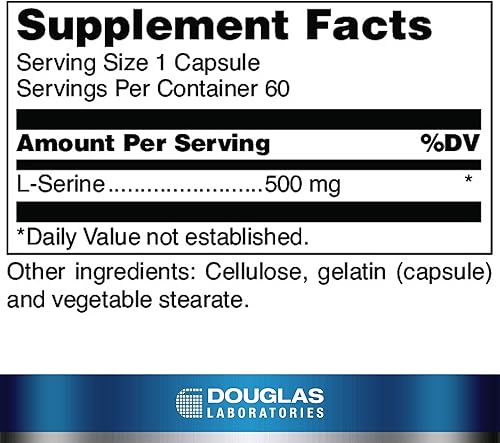 Miniatura 2 de Douglas Laboratories L-Serine  Suplemento de aminoácidos para la salud del corazón y el cerebro y el desarrollo muscular*  60 cápsulas