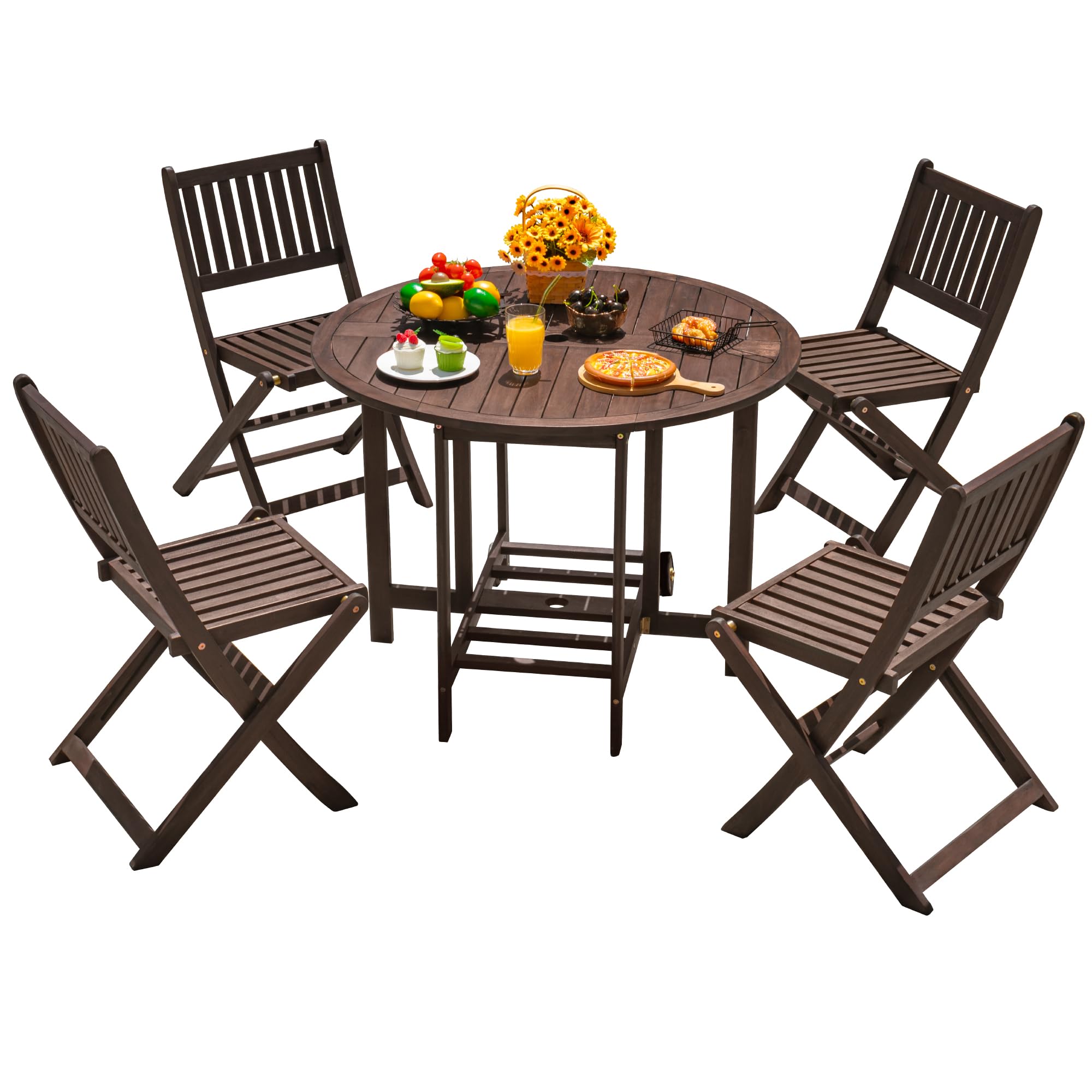 Devoko 5pc Foldable Dining