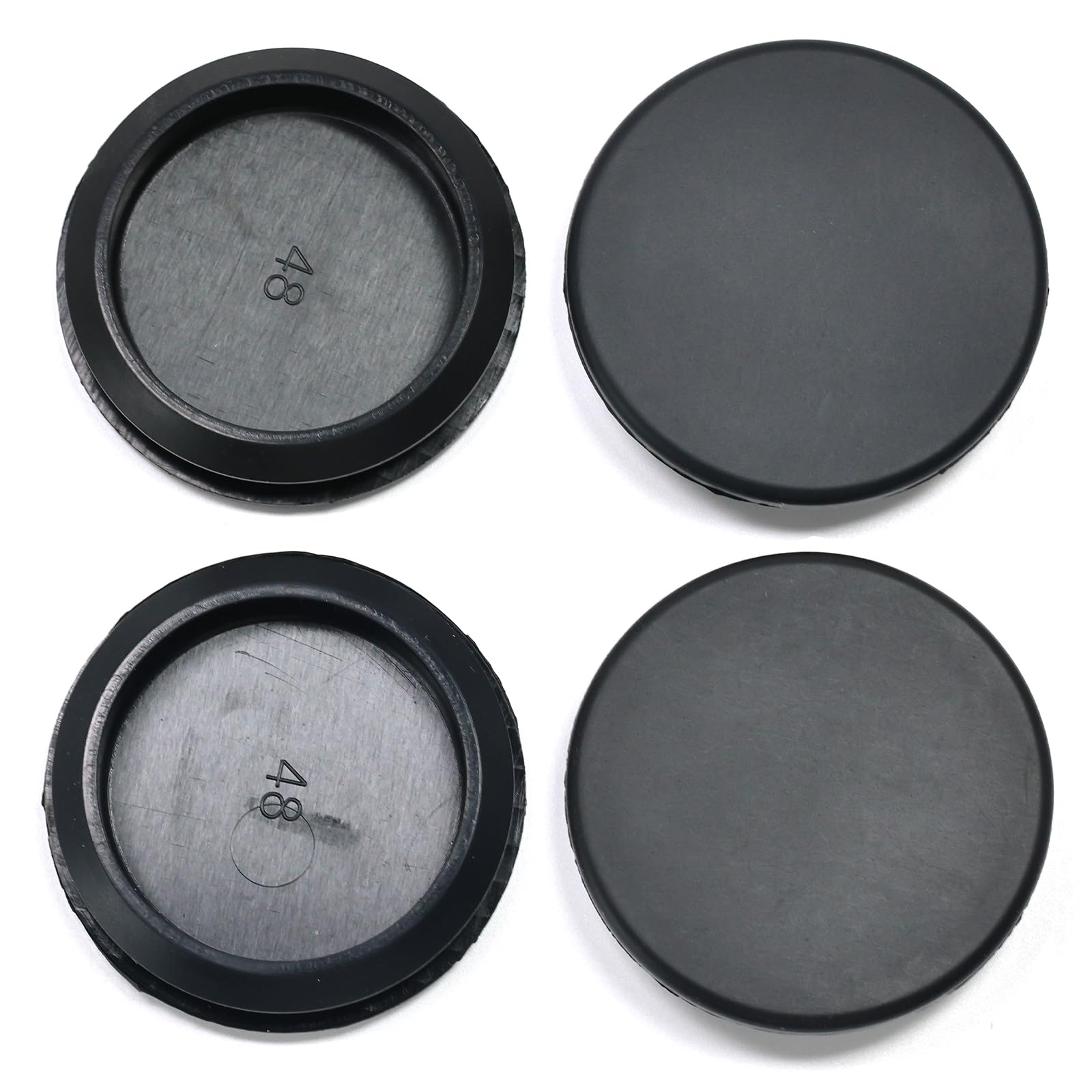 4 Pcs 48 mm Silicone Rubber Plugs for 48 mm (1-7/8") Round Holes