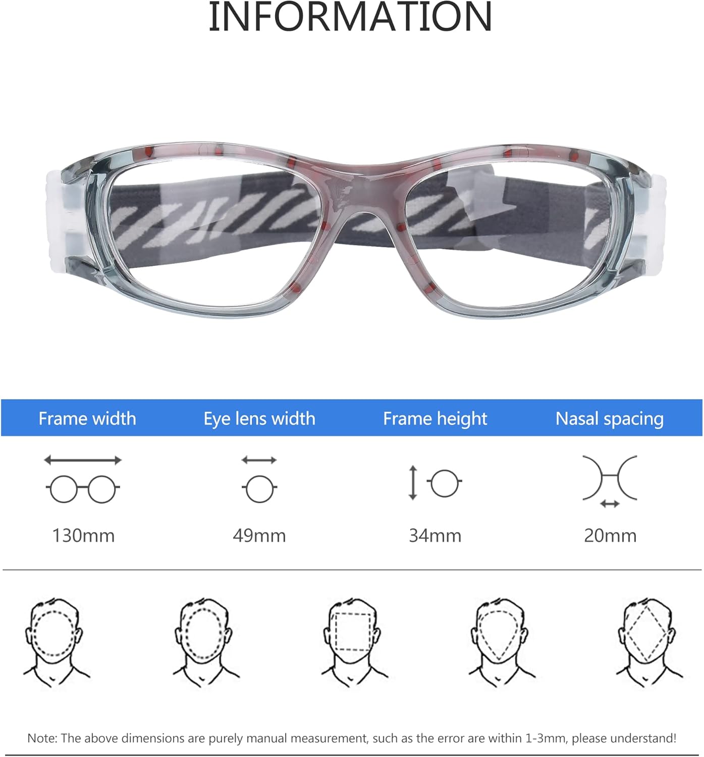 SooGree Kids Sport Goggles Basketball Dribbling Soccer Football Sports Protective Eyewear Goggles Eye Safety Glasses