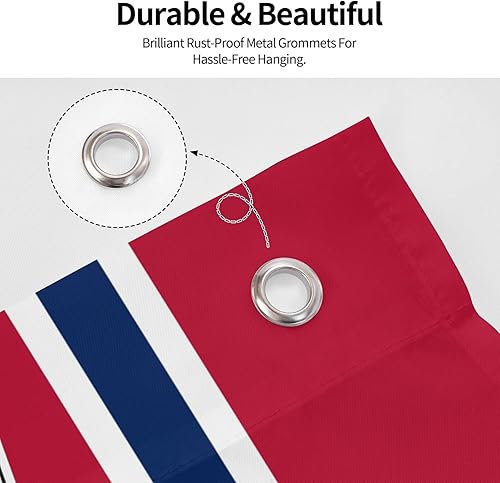 Miniatura 4 de Banderas de estilo desgarrado de Estados Unidos y Noruega de 4 x 6 pies, banderas de decoración para exteriores resistentes de poliéster duradero