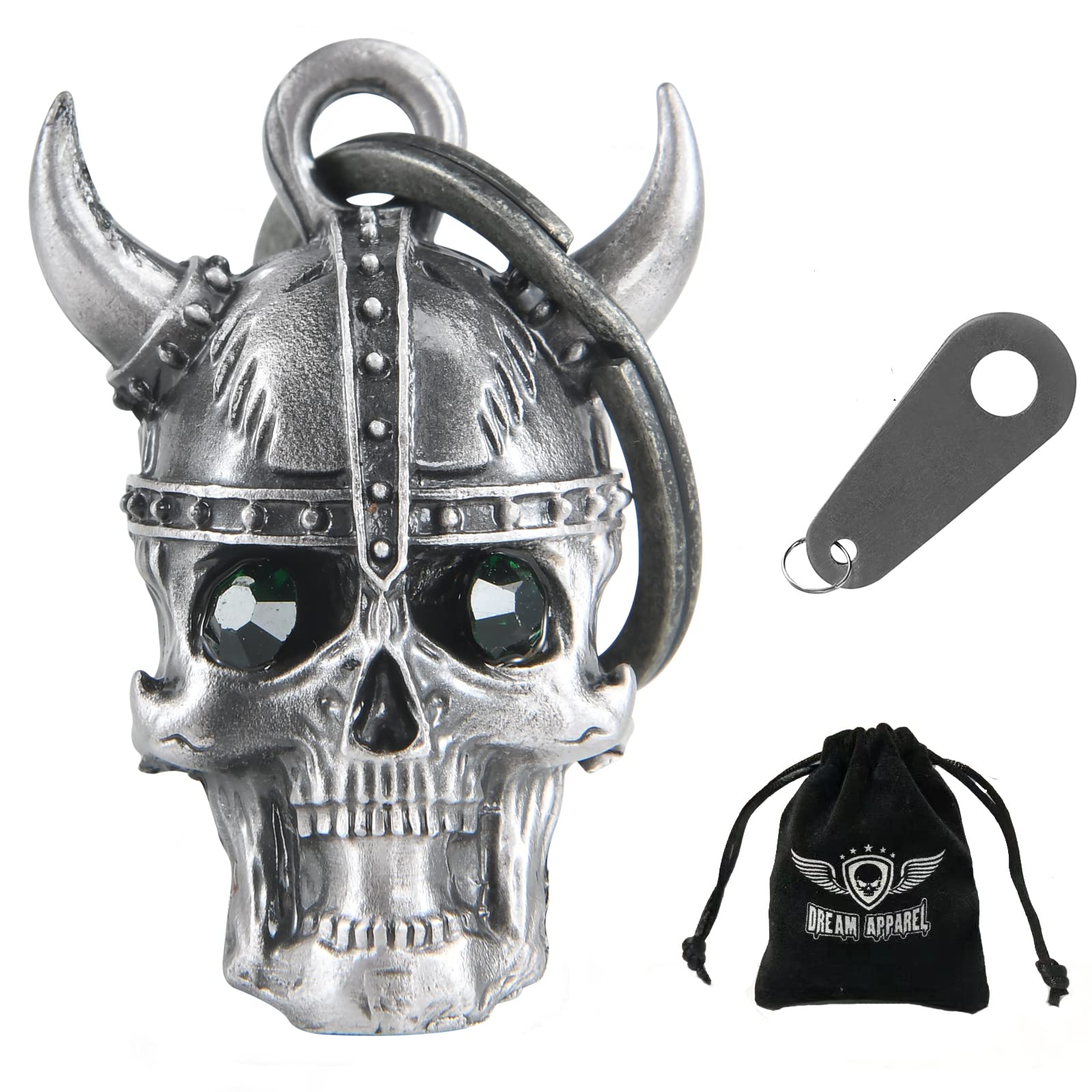 Dream Apparel Motorcycle Ride Bell For Bikers, Heavy Spirit Bells Accessory And Key Chain For Luck