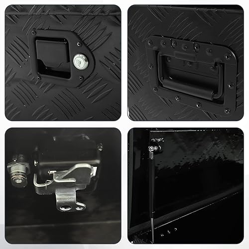 Miniatura 2 de confote Caja de herramientas chapada en aluminio resistente a rayas, caja de herramientas para camioneta, caravana, remolque, caja de herramientas,