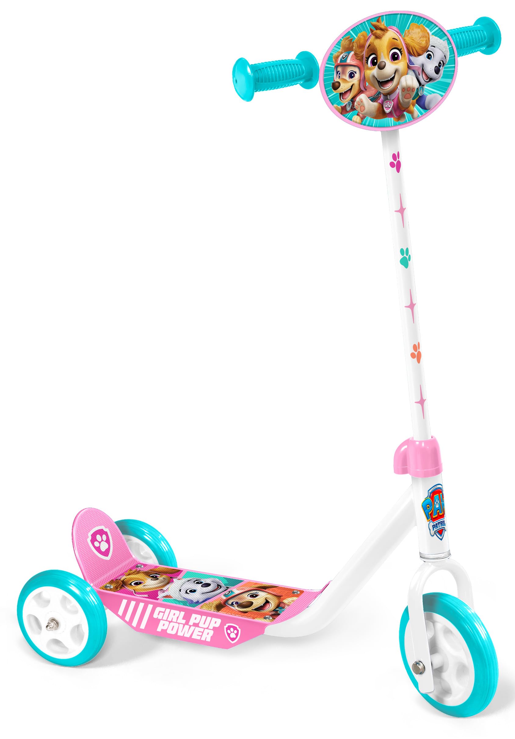 Paw patrol - kinderstep - step met 3 wielen - blauw met rood - | Gecontroleerde