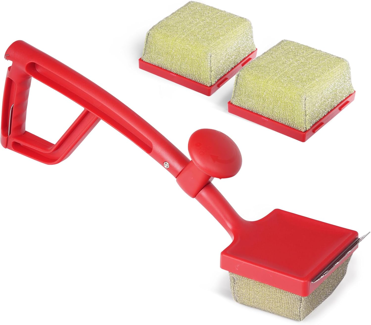 GASPRO (ガスプロ) スチームグリルブラシ 剛毛フリー 屋外グリル用 BBQクリーニングブラシセット 交換用ヘッド2個付き 熱