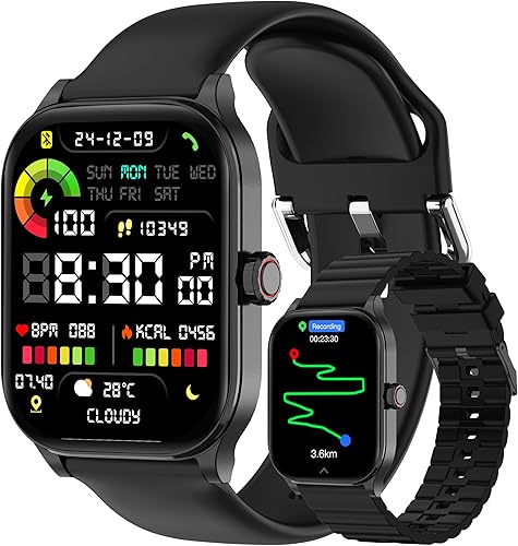 Miniatura 1 de Smart Watch with AI (Built-in GPS), 1.96" HD Fitness Tracker for Men Women, 100+ Sports Modes, CallReplyNotification, 247 Heart Rate & Sleep