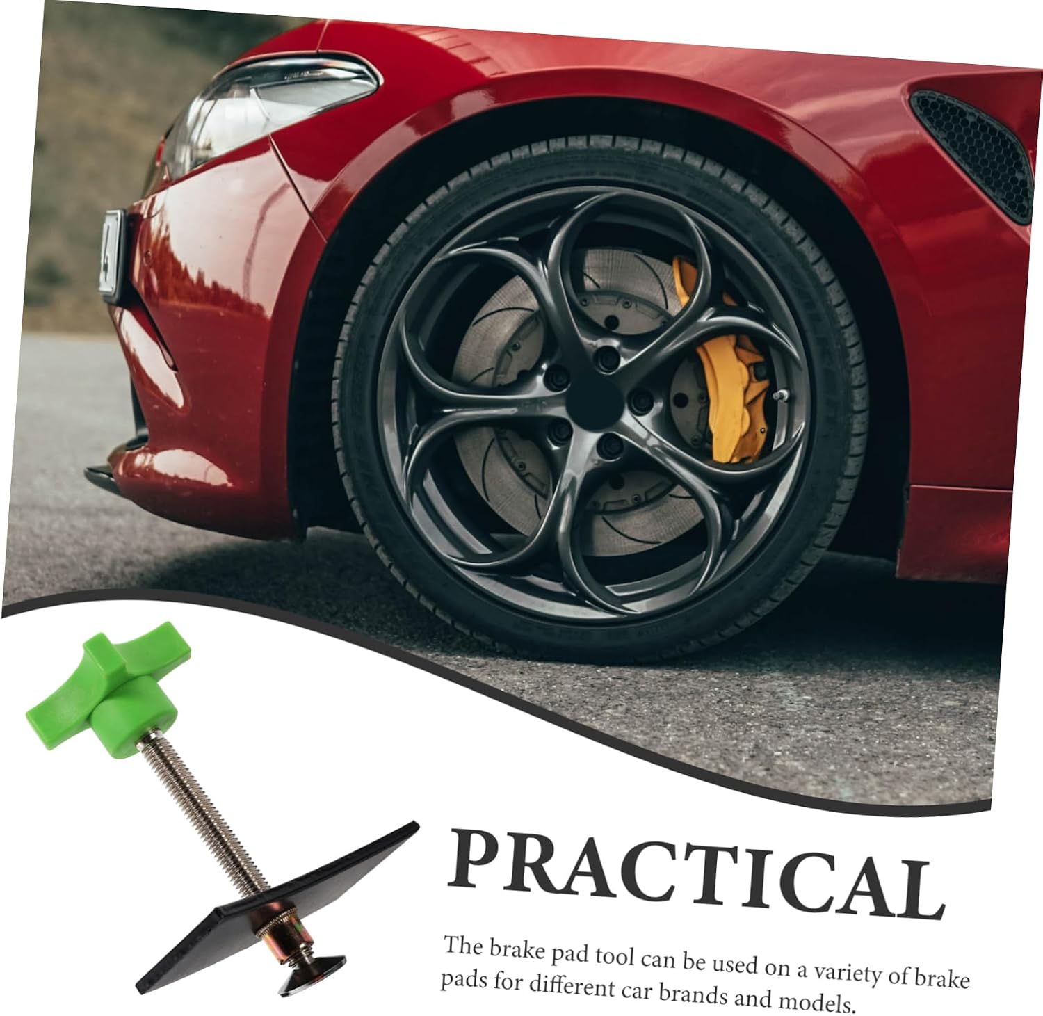 2pcs Disc Brake Piston Compression Tool Swivel Brake Pad Spreader and Maintenance Essential Auto Repair Accessory