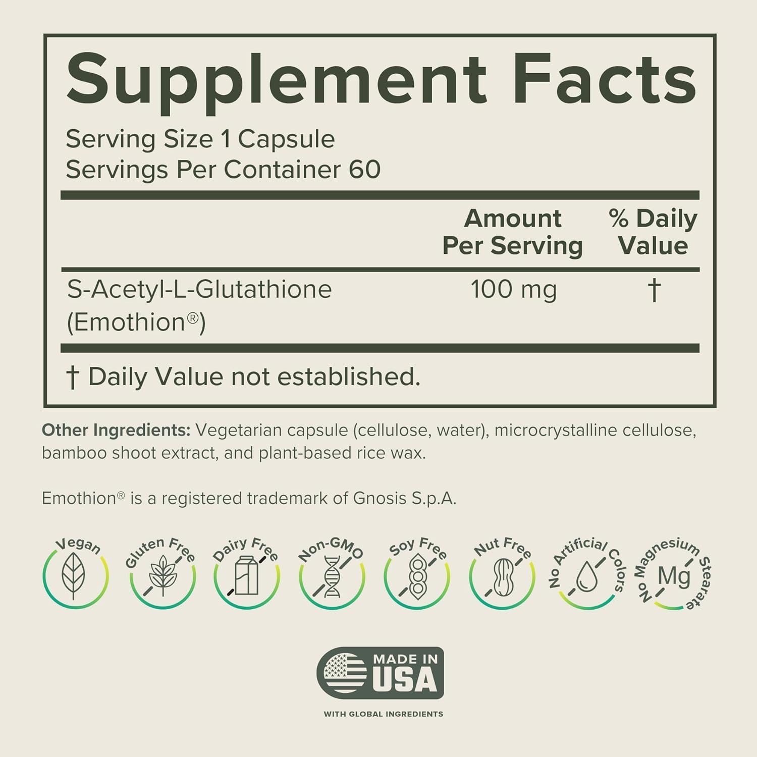 s acetyl l glutathione 中文 Amazon.com: Prominent Nutrition S-乙酰L-穀胱甘肽補充劑-  臨床研究的情感乙酰化穀胱甘肽適用於正常肝臟排毒支持和最佳抗氧化效果,素食主義者-