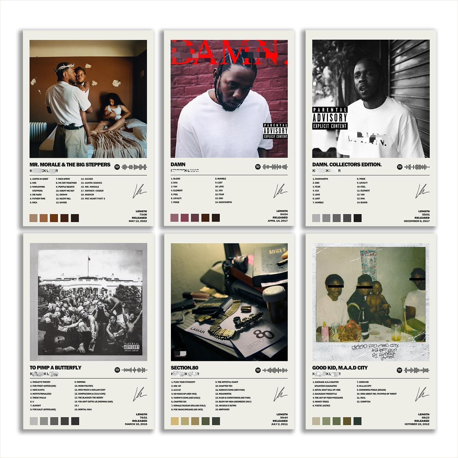 Amazon.com: MISTRARA Kendrick Poster Lamar Album Cover Limited