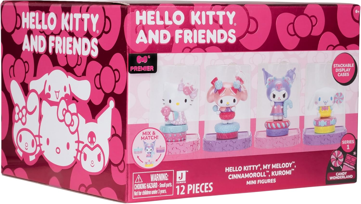 Jazwares Hello Kitty® and Friends 2-Inch Candy Wonderland Mini Figure 4-Pack - Officially Licensed Sanrio Product from Ages 6+