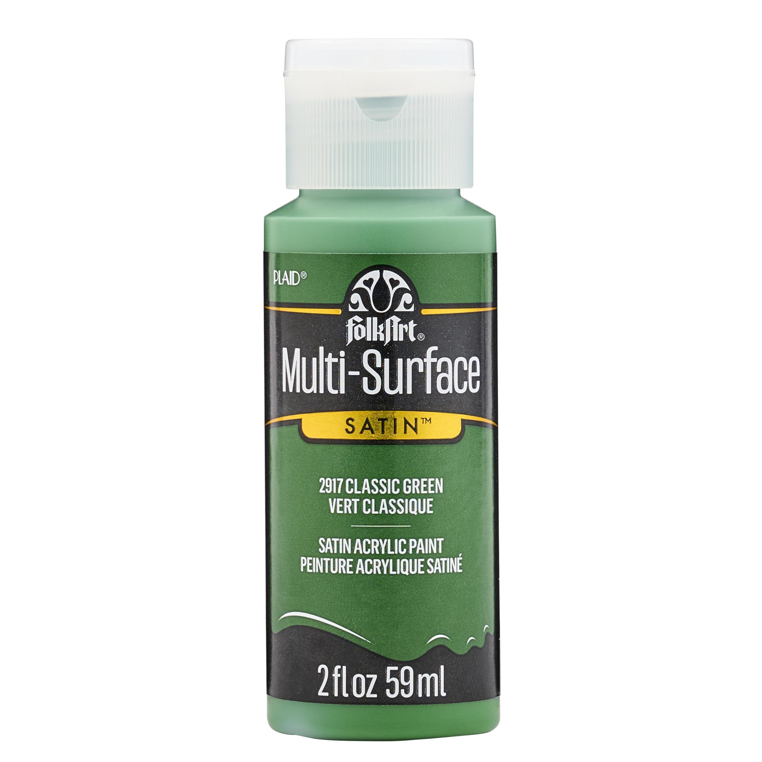 FolkArt Multi-Surface Paint in Assorted Colors (2 oz), 2917, Classic Green