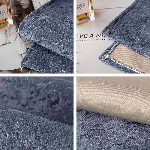 Miniatura 6 de vctops Funda de lujo de felpa en relieve para sofá, funda antideslizante de jacquard para sofá seccional, súper suave, protector de muebles para