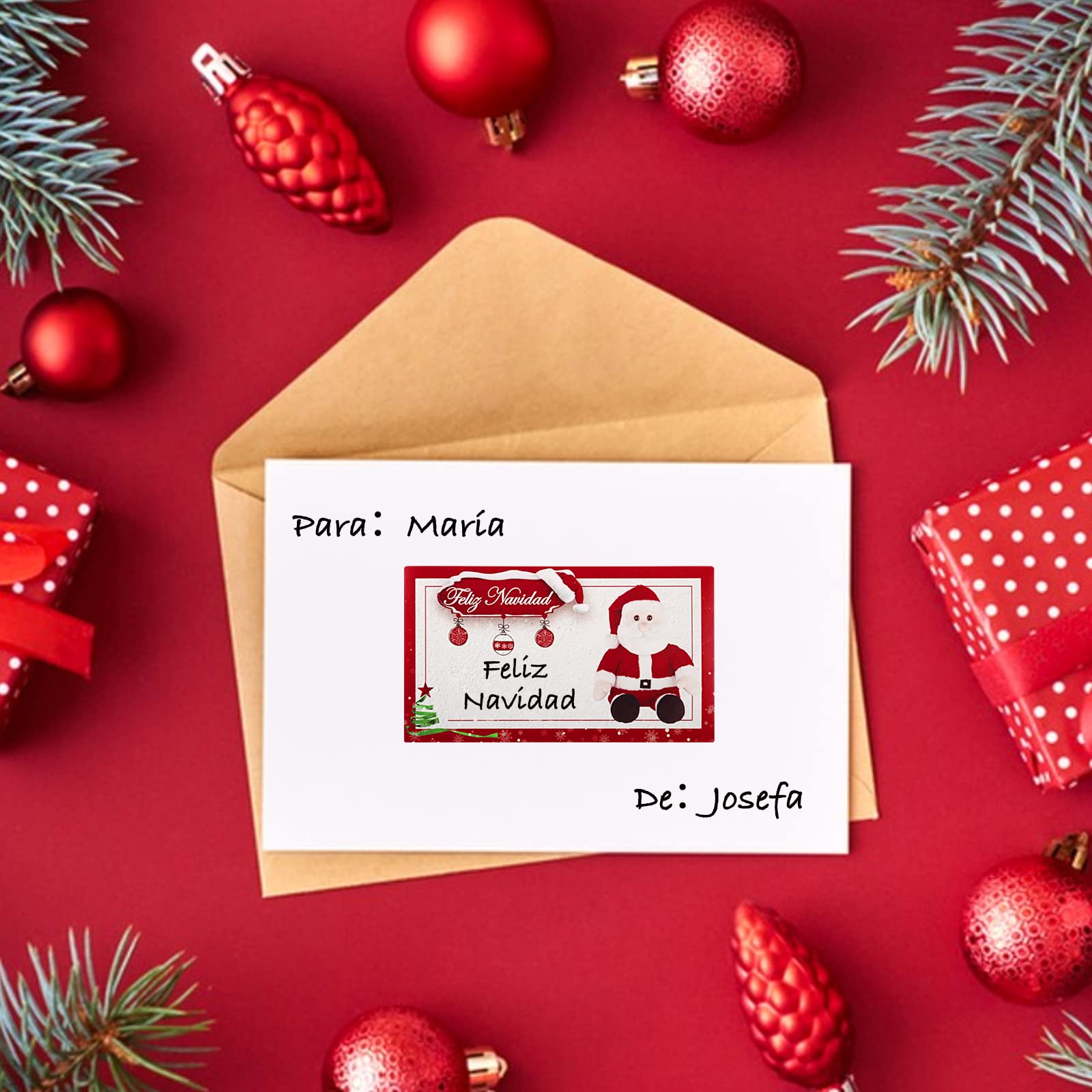 GMM 120 stuks kerststickers, etiketten x kerstcadeau, stickers voor Kerstmis, stickers voor papier, Kerstmis, stickers, cadeauverpakking, envelop, kerstmand (to... vrom