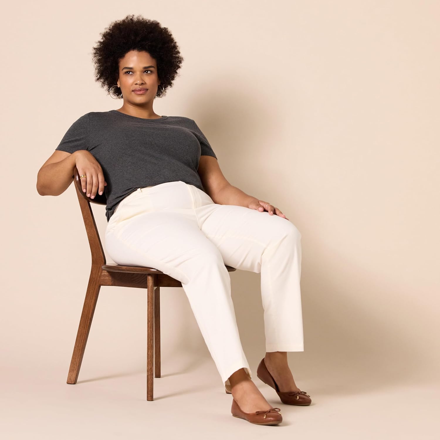 Amazon Essentials Women's High-Rise Slim-Fit Full-Length Straight-Leg Khaki Pant - Image 7