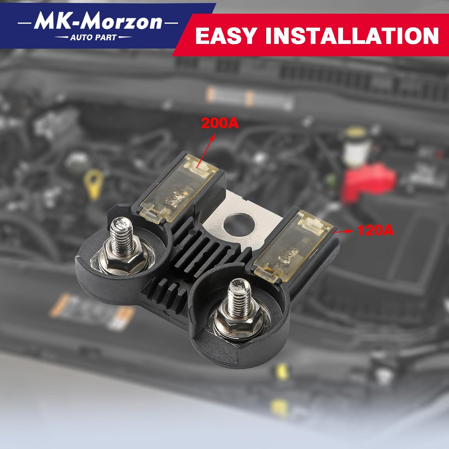 AE5Z-14526-BA Battery Fuse Terminal BT4Z-14450-AA Positive Battery Terminal Clamp Compatible with Ford Fusion Mustang Mercury Milan Lincoln MKZ Replaces# 926-014 & BT4Z14450AA