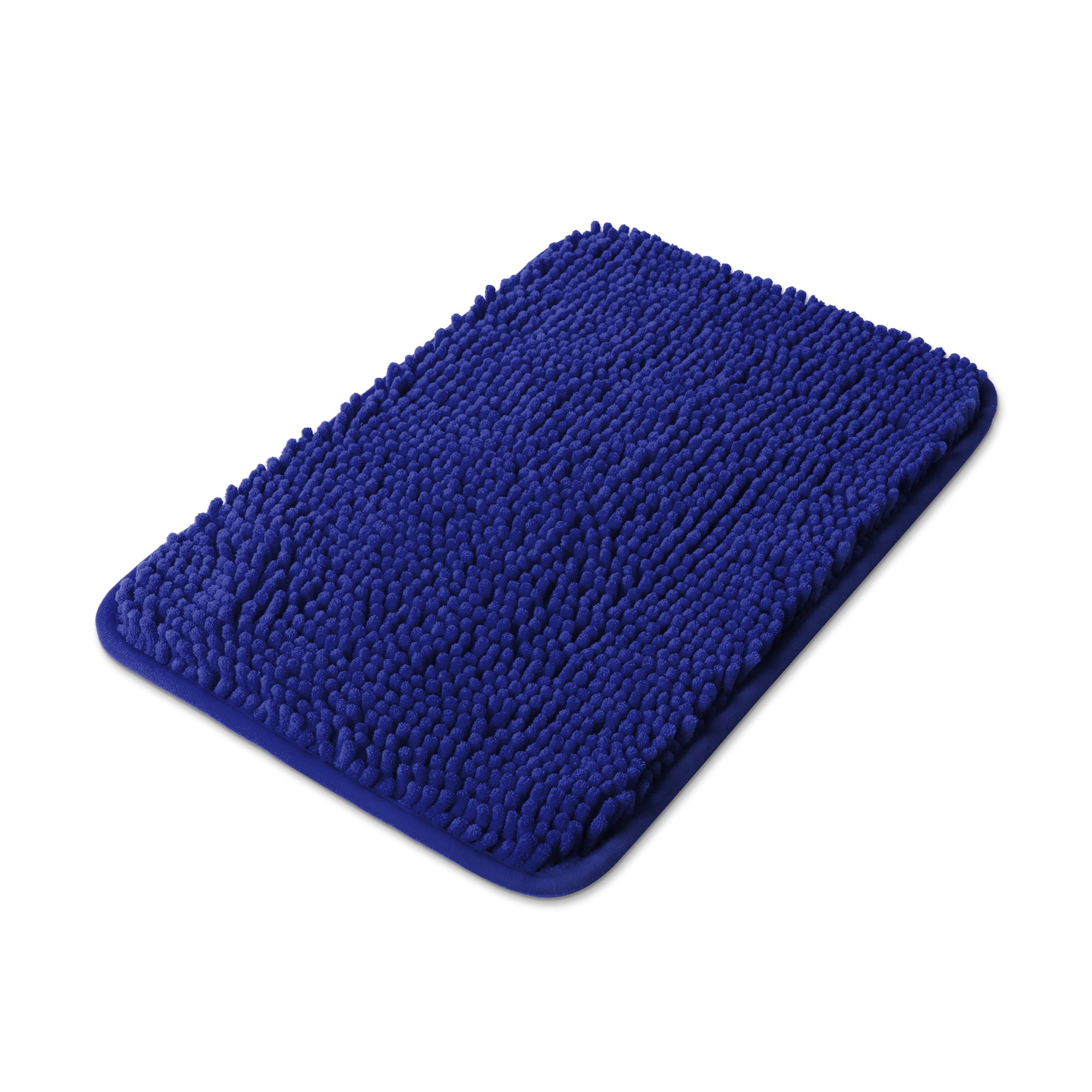 Yeaban Small Bathroom Rugs 12"x18" – Thick Chenille Bath Mats | Absorbent and Washable Bath Rug Non-Slip, Plush and Soft Rugs for Bathroom, Shower, Sink(Royal Blue) — image 1