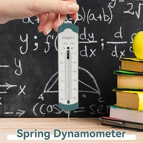 4Pcs Spring Scales for Science Classroom, Professional High Accuracy Bar Portable Spring Dynamometer for Student Physics Experiment Teaching Demonstration (2.5N)