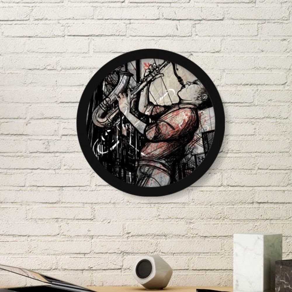 Cadeaux jazz musique street culture pour passionnés d'art urbain avec grand cadre noir