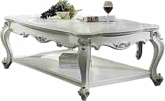 Amazon.com: Acme Picardy Rectangular Wooden Coffee Table