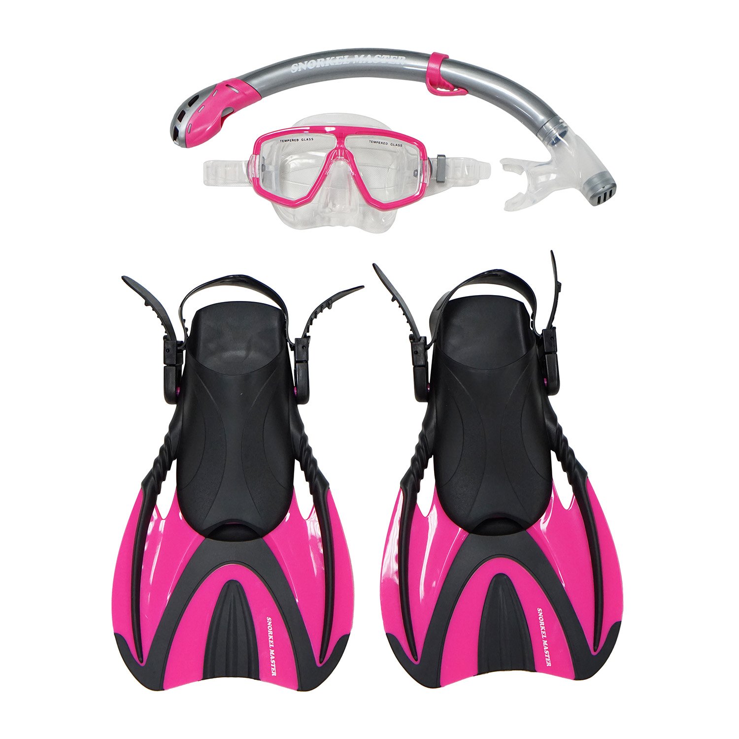 Tubo de Buceo Master Snorkeling máscara y Snorkel Aletas Juego